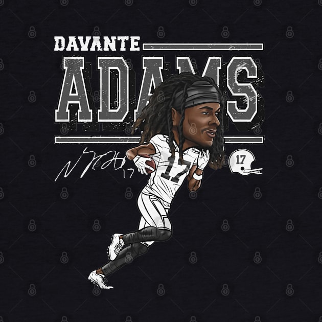 Davante Adams Las Vegas Cartoon by MASTER_SHAOLIN